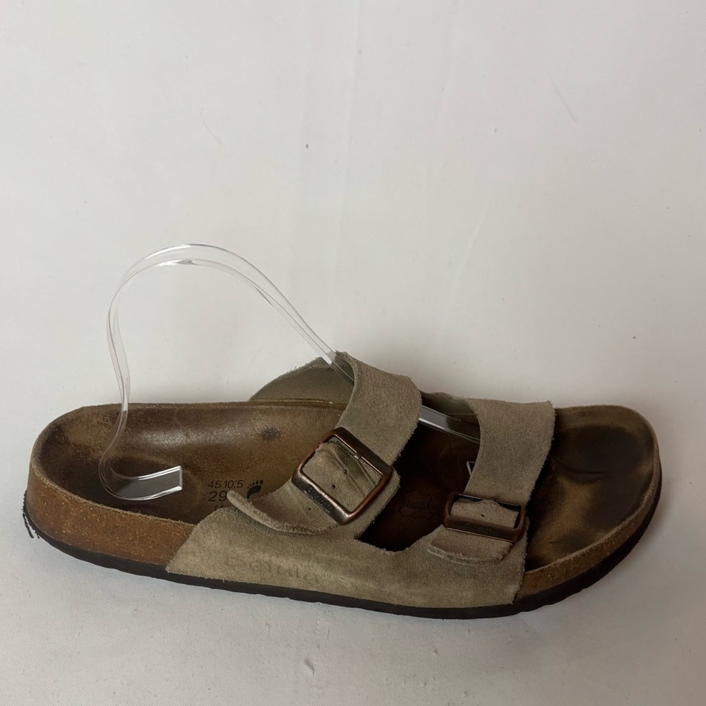 Birkenstock Betula Arizona Taupe Two Strap Suede Size 45 Men’s 12 Narrow Sandal